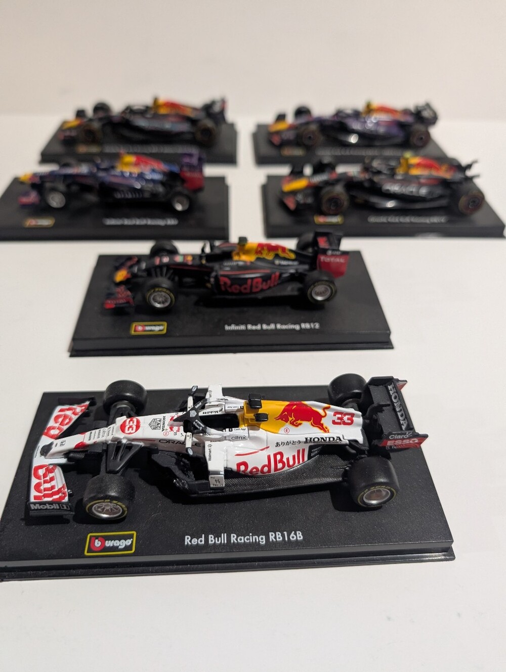 6 Bburago Red Bull Formula 1  F1 Die Cast Model Cars 1:43 Limited Edition